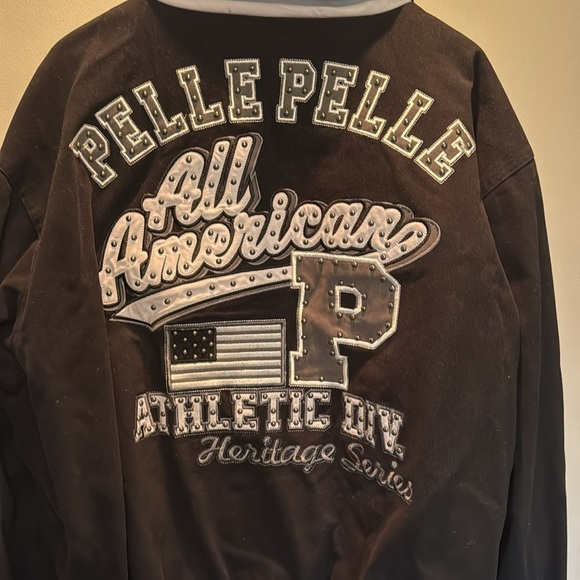 Pelle Pelle vintage all American Black bomber Jacket EUC 4XL - Picture 3 of 15